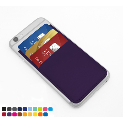 Picture of CARD CASE FOR a SMART PHONE with Three Card Slots, in Soft Touch Vegan Torino PU