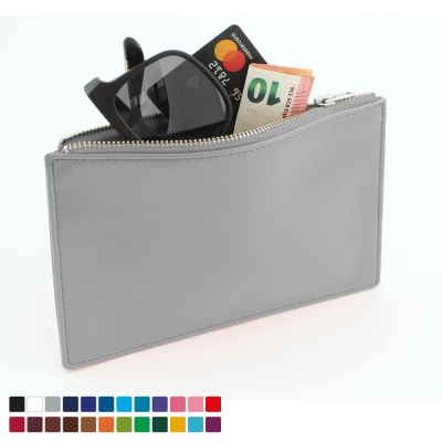 Picture of SMALL ZIP POUCH in Belluno, a Vegan Colour Leatherette with a Subtle Grain