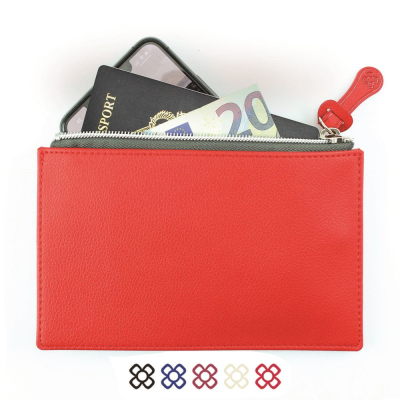 Picture of RECYCLED COMO SMALL ZIP ACCESSORY POUCH.