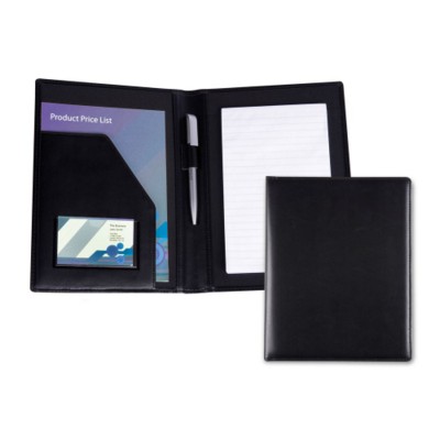 Picture of BELLUNO PU A5 CONFERENCE FOLDER in Black.