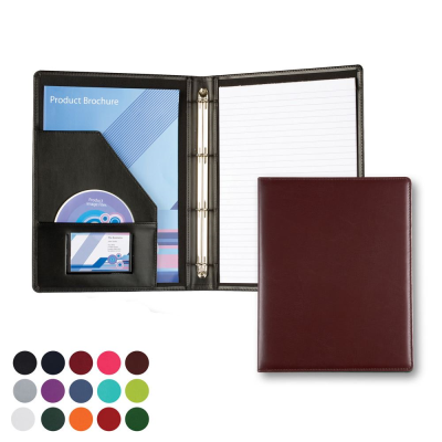 Picture of A4 SLIM RING BINDER in Belluno, a Vegan Colour Leatherette with a Subtle Grain.