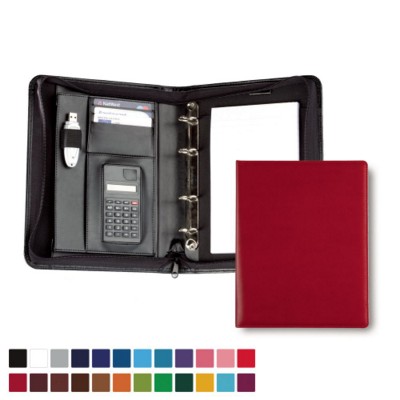 Picture of BELLUNO PU A5 DELUXE ZIP RING BINDER.