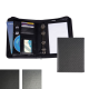 Picture of CARBON FIBRE TEXTURED PU A5 DELUXE ZIP RING BINDER