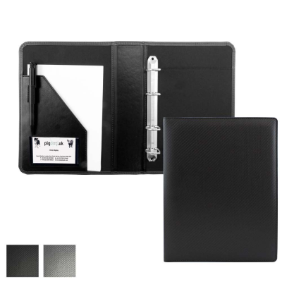 Picture of CARBON FIBRE TEXTURED PU A5 RING BINDER