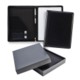 Picture of BLACK ASCOT LEATHER A4 ZIP CONFERENCE FOLDER