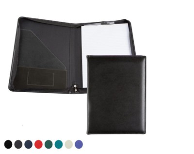 Picture of E LEATHER A4 ZIP CONFERENCE FOLDER in 8 Colours