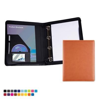 Picture of ZIP RING BINDER in Matt Velvet Touch Torino PU Leather