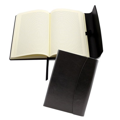 Picture of BLACK BELLUNO PU A5 MAGNET NOTE BOOK