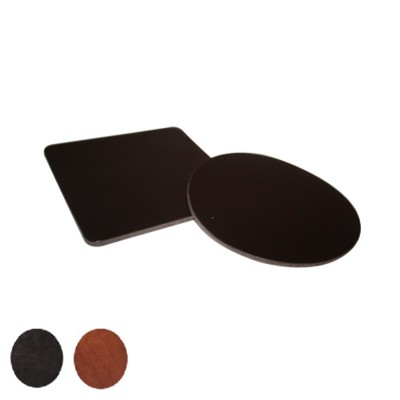 Picture of SIMPLE ROUND COASTER in Thick Saddle Leather.