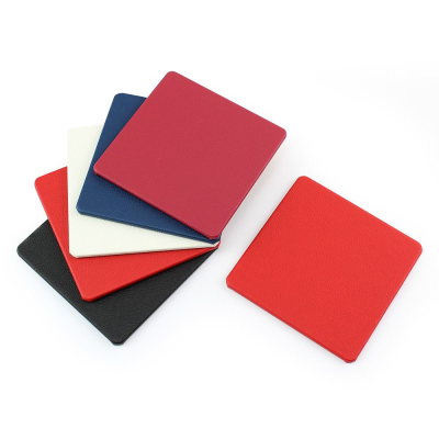Picture of SQUARE COASTER in Recycled Como, a Quality Vegan PU