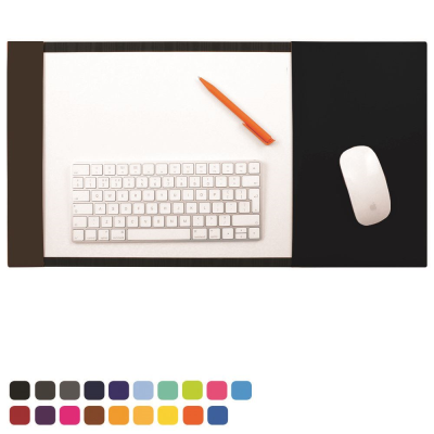 Picture of A3 DESK PAD BLOTTER with Integral Mousemat in Soft Touch Vegan Torino PU