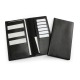 Picture of BLACK TRAVEL WALLET in Leather Look Belluno PU