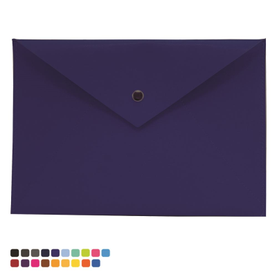 Picture of DOCUMENT WALLET with Press Stud Closure in Soft Touch Vegan Torino PU