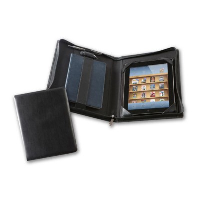 Picture of DELUXE ZIP IPAD CASE in Black Belluno PU Leather