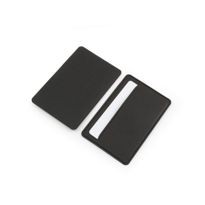 Picture of BLACK CREDIT CARD CASE in Biod a Biodegradable Leather Look Material.