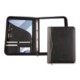 Picture of HOUGHTON PU A4 ZIP RING BINDER in Black with Stitching Detail to Spine