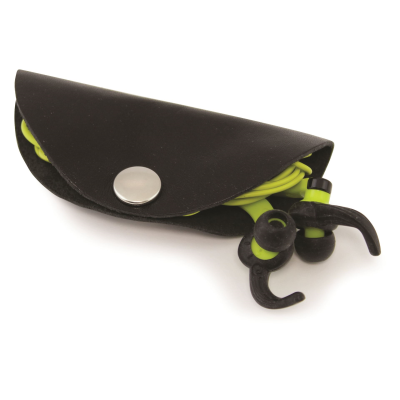 Picture of RECYCLED ELEATHER TACO CABLE TIDY, MADE in the UK in a Choice of 8 Colours