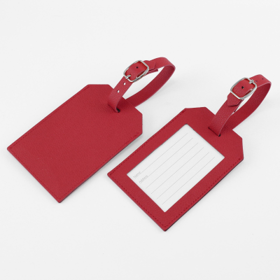 Picture of RECTANGULAR LUGGAGE TAG, FINISHED in Como a Quality Recycled Vegan Material