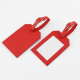 Picture of RECYCLED ELEATHER RECTANGULAR LUGGAGE TAG with Clear Transparent Window