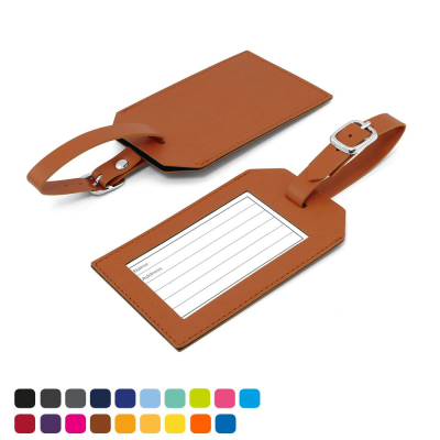 Picture of RECTANGULAR LUGGAGE TAG in Soft Touch Vegan Torino PU