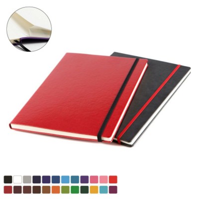 A4 CASEBOUND NOTE BOOK in Belluno PU Leather