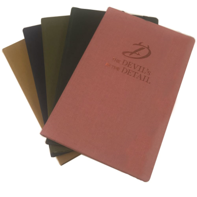 Picture of BRILLIANTA LINEN A5 CASEBOUND NOTE BOOK in a Spectrum of Colours