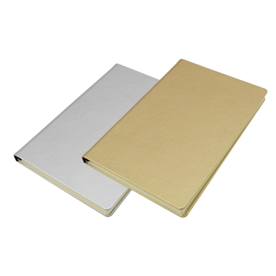 Picture of METALLIC LEATHER LOOK A5 CASEBOUND NOTE BOOK