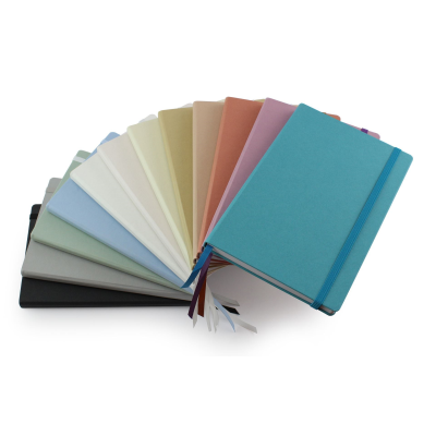 Picture of CAFECO RECYCLED A5 CASEBOUND NOTE BOOK with Elastic Strap