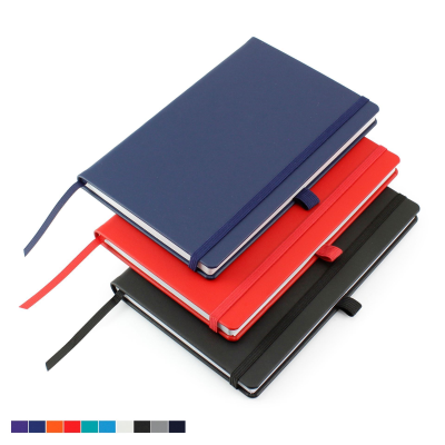 Picture of DELUXE PORTO ECO MIX & MATCH A5 CASEBOUND NOTE BOOK with Bagasse Wood Free Paper