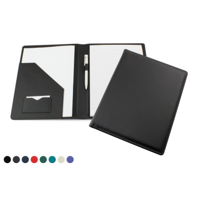 Picture of DELUXE A4 CONFERENCE FOLDER RECYCLED ECO FRIENDLY ELEATHER, in a Choice of 8 Colours