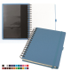 Picture of DELUXE A5 WIRO NOTE BOOK with Elastic Strap & Pen-Loop in Belluno Vegan Leather Look PU