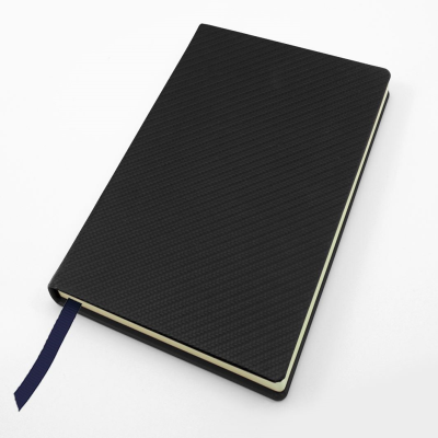 Picture of CARBON FIBRE TEXTURED POCKET CASEBOUND NOTE BOOK