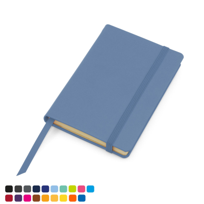 Picture of TORINO VEGAN SOFT TOUCH POCKET CASEBOUND NOTE BOOK with Elastic Strap