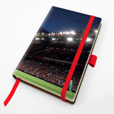 Picture of DESIGNER POCKET CASEBOUND NOTE BOOK with Elastic Strap & Pen-Loop