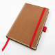 Picture of PALMA NATURAL BONDED LEATHER POCKET CASEBOUND NOTE BOOK with Elastic Strap & Pen-Loop