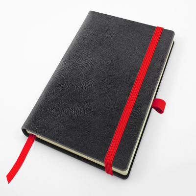 Picture of DELUXE POCKET CASEBOUND NOTE BOOK in Textured Saffiano in 4 Metallic Colours