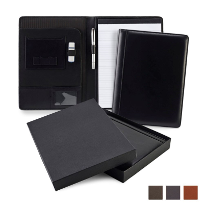 Picture of TRIM SANDRINGHAM NAPPA LEATHER COLOURS A4 CONFERENCE PAD HOLDER