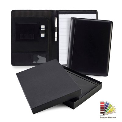Picture of PANTONE MATCHED SANDRINGHAM LEATHER A4 CONFERENCE PAD HOLDER