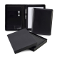 Picture of SANDRINGHAM NAPPA LEATHER ZIP CONFERENCE FOLDER in Black