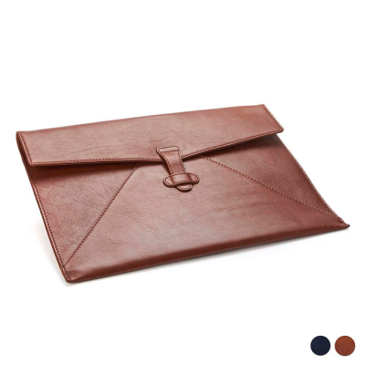 Picture of SANDRINGHAM LEATHER UNDER ARM PORTFOLIO & LAPTOP CASE with Strap to Close.