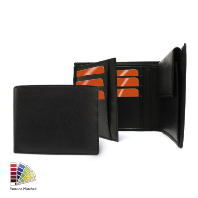 Picture of SANDRINGHAM NAPPA LEATHER THREE WAY WALLET, with Coin Pocket Made to Order in Any Pantone Colour