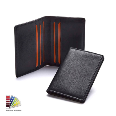 Picture of SANDRINGHAM NAPPA LEATHER SLIM CREDIT CARD WALLET MADE TO ORDER in Any Pantone Colour