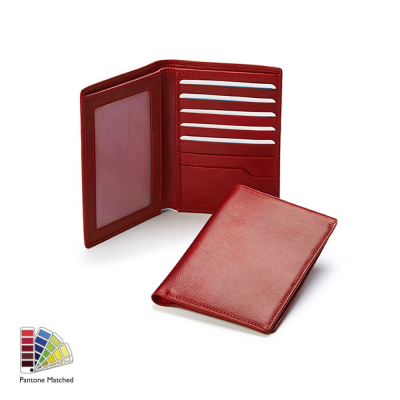 Picture of PANTONE MATCHED SANDRINGHAM LEATHER DELUXE RFID PASSPORT WALLET