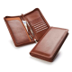 Picture of TRIM SANDRINGHAM NAPPA LEATHER COLOURS, ZIP TRAVEL WALLET