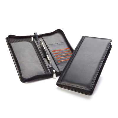 Picture of SANDRINGHAM NAPPA LEATHER ZIP TRAVEL WALLET