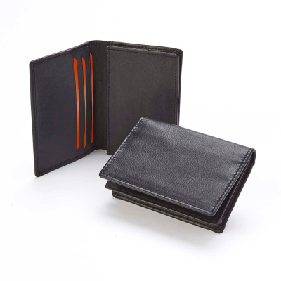 Picture of SANDRINGHAM NAPPA LEATHER BUSINESS CARD HOLDER in Black