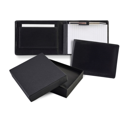 Picture of SANDRINGHAM NAPPA LEATHER FLIP UP NOTE BOOK & PEN