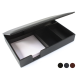 Picture of SANDRINGHAM NAPPA LEATHER DESK TIDY ORGANIZER in Black
