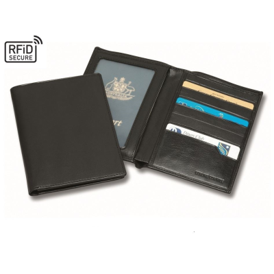 Picture of SANDRINGHAM NAPPA LEATHER DELUXE RFID PASSPORT WALLET
