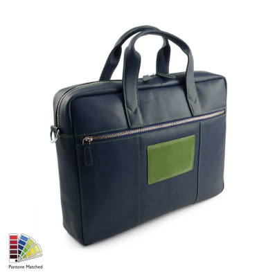 Picture of PANTONE MATCHED SANDRINGHAM LEATHER COMMUTER BAG